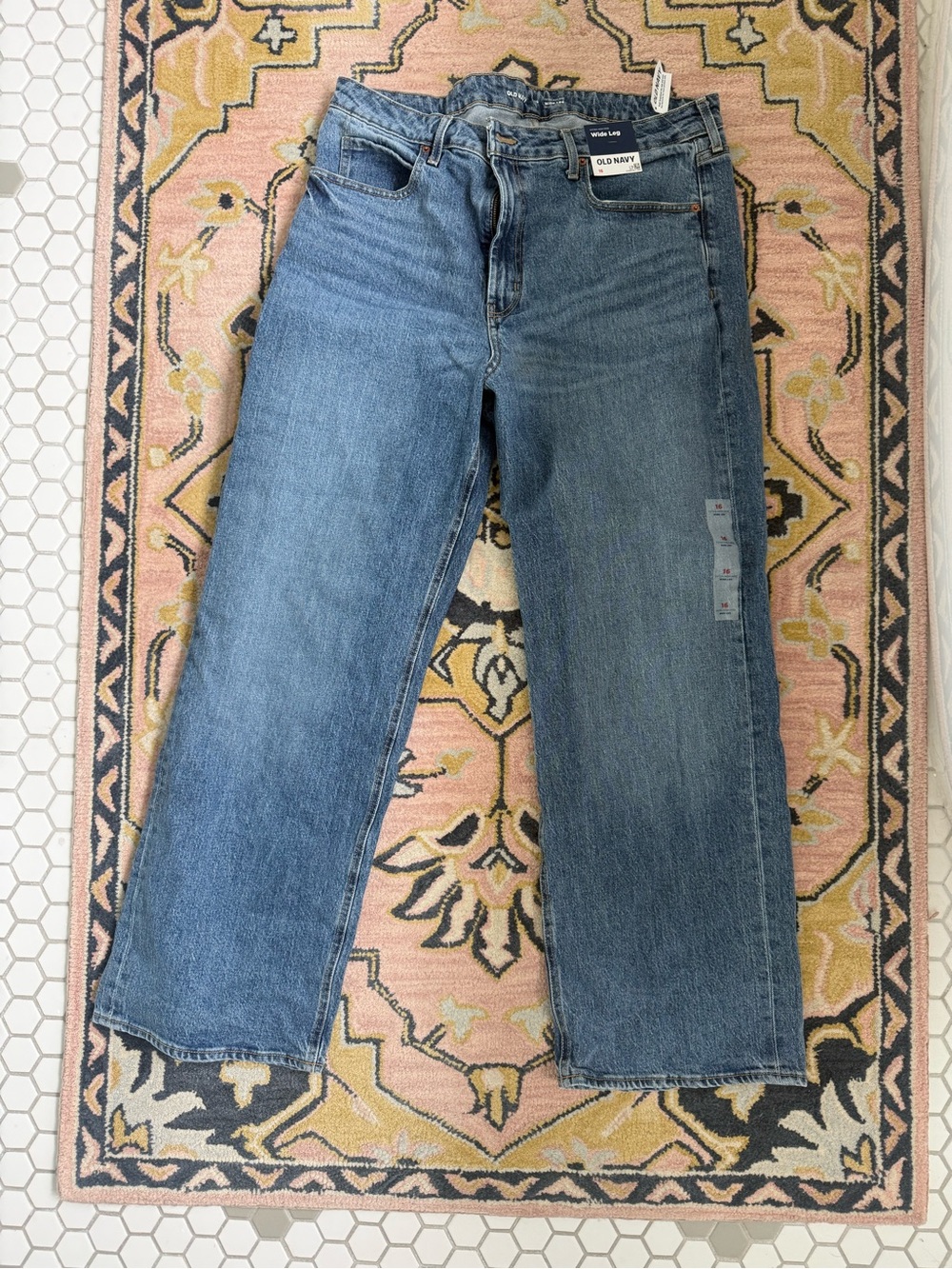 Old Navy Women's Blue Wide-Leg Jeans